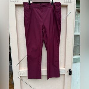 Chico's Deep Red Trousers